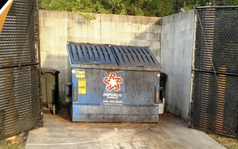 Before dumpsterpad