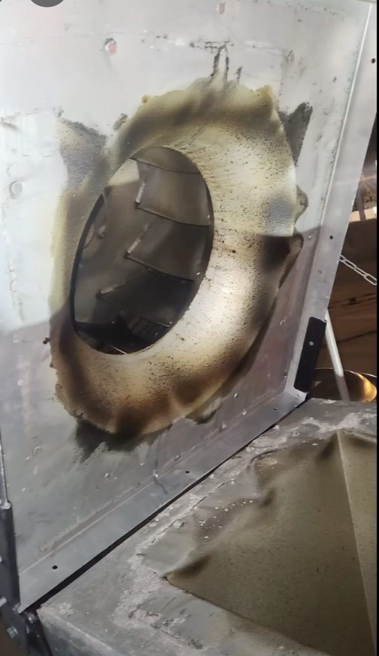 Before exhaust fan cleaning