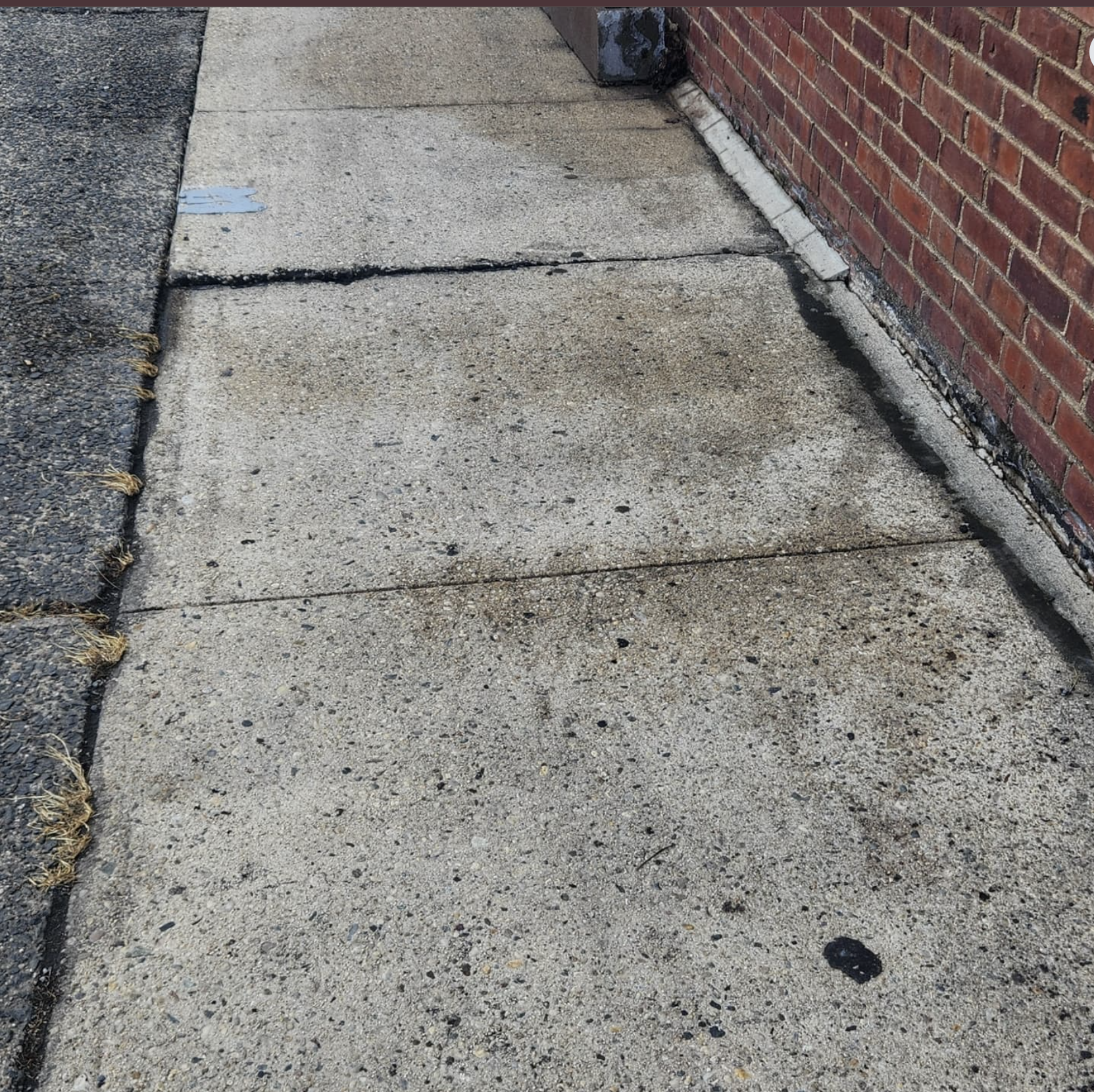 Before pressure washing